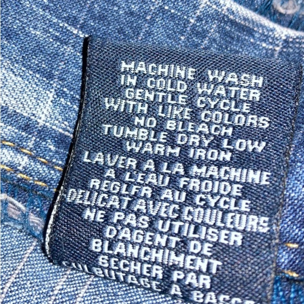 Vintage Y2K Bongo Cargo Denim jean mini skirt Women’s 9 Low Rise Front Pockets 9 - Picture 5 of 8